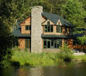 Waterfront modern home